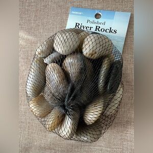 2 lB New polished River Rocks In Mesh Bag.